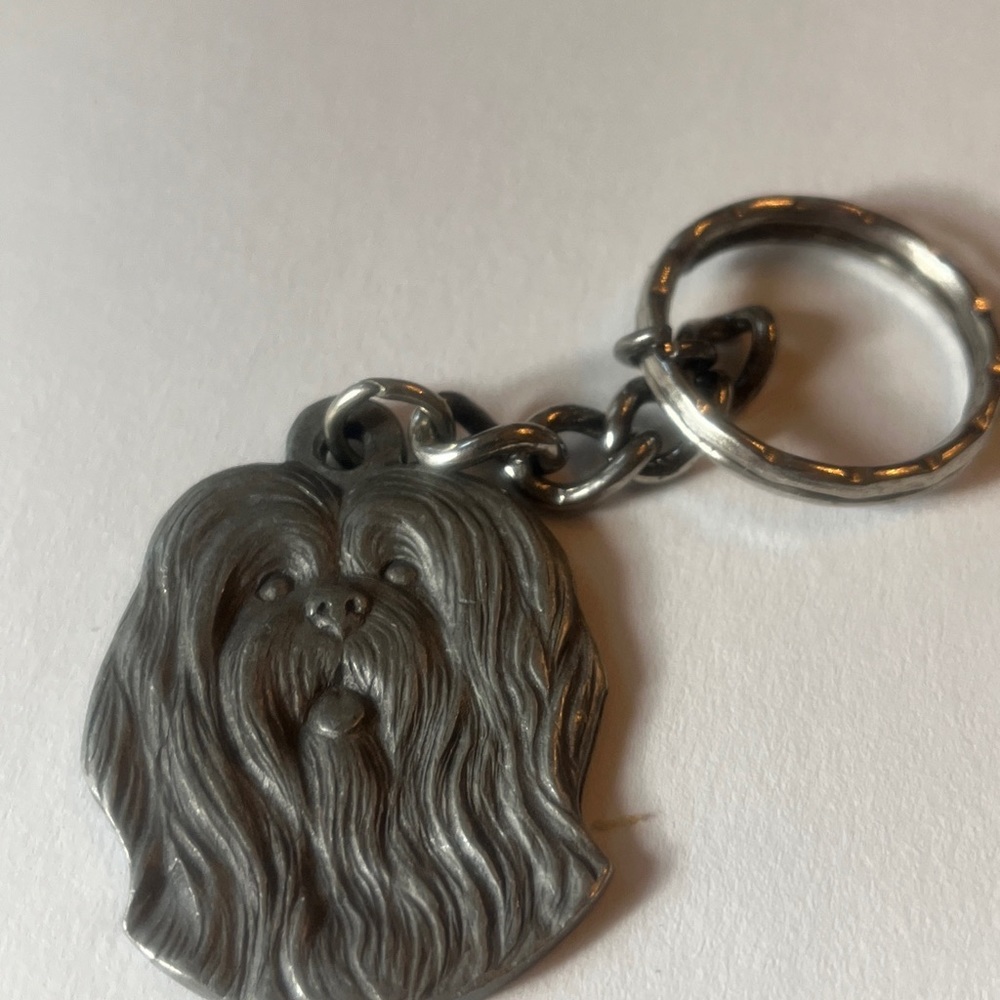 Vintage rawcliffe Lhasa Apso 1982 keychain